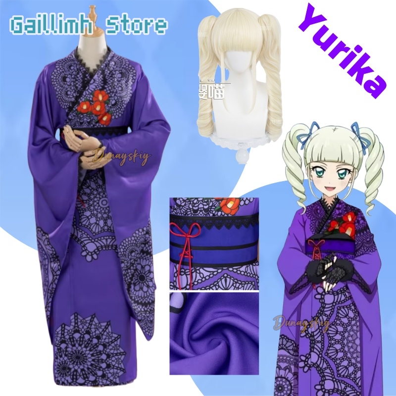 Free Cosplay Prop Patterns - 아이카츠! 유리카 토도 유카타 기모노 코스프레