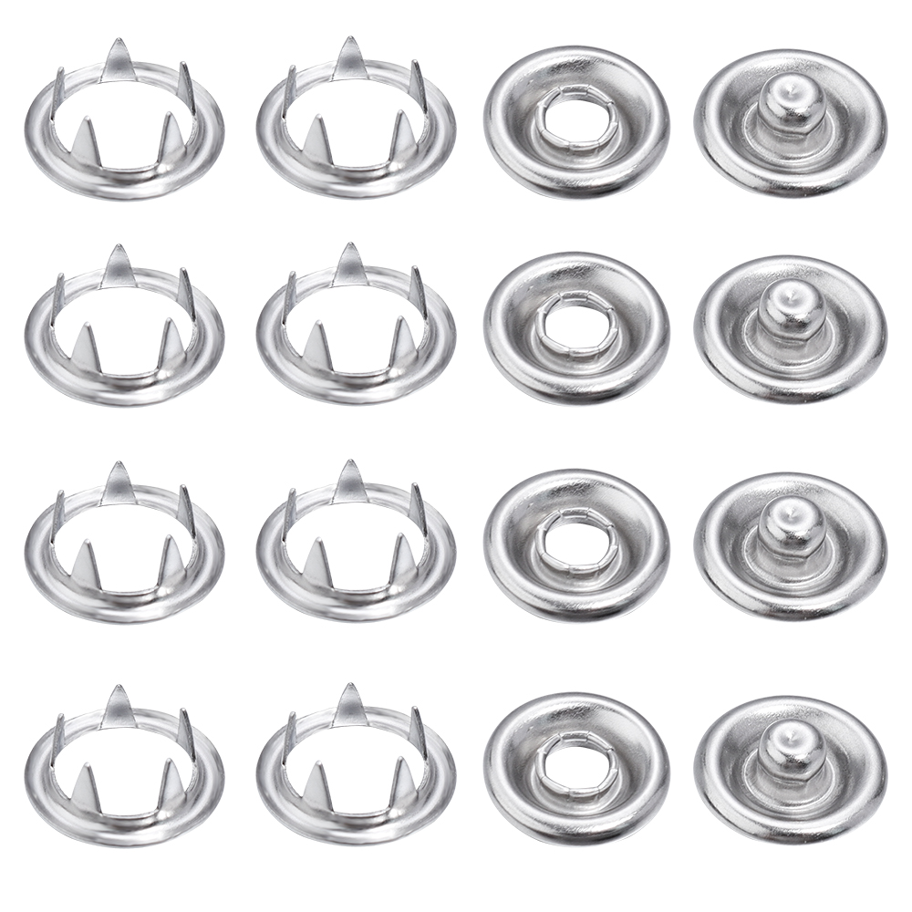 Snap Fastener Set - SAUVOO 다리미 스냅 단추 로듐 금속