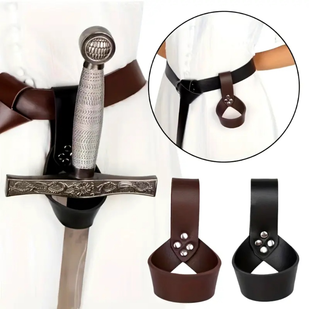 Cosplay Prop Dagger - 중세 기사 바이킹 검 칼집 PU