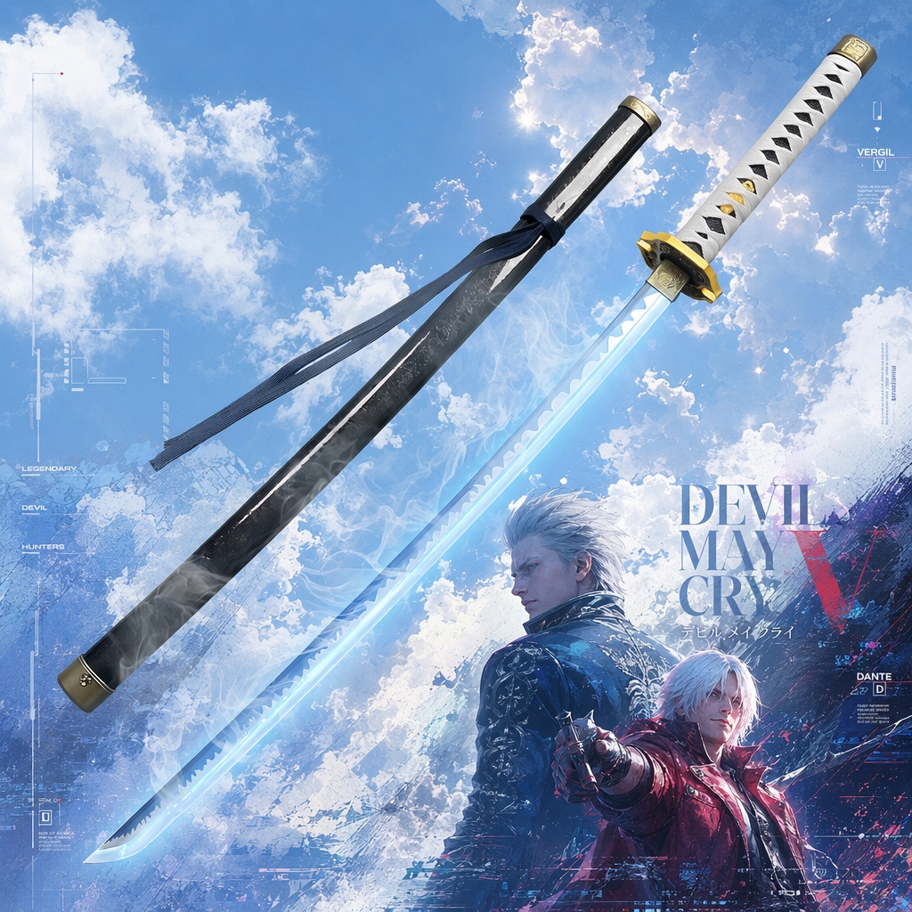 Cosplay Prop Dagger - 40인치 데빌 메이 크라이 DMC 버길
