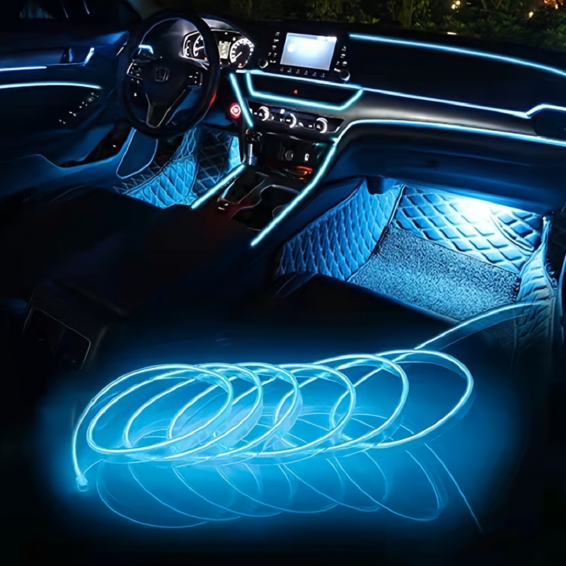 Led El Wire - 2M 자동차 실내 LED 장식 램프