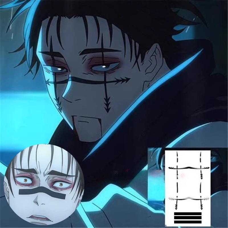 Cosplay Prop Making - Choso 문신 스티커 애니메이션 Jujutsu Kaisen