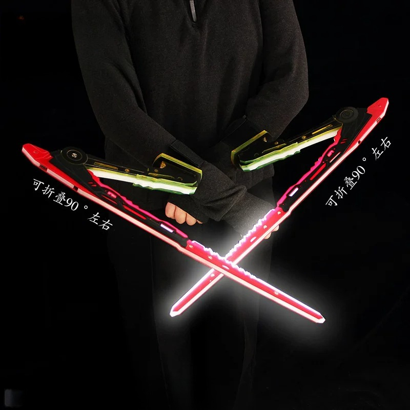 애니메이션 사이버펑크 카타나 만티스 블레이드 발광 검  - Cosplay Prop Knife 리뷰 및 가격