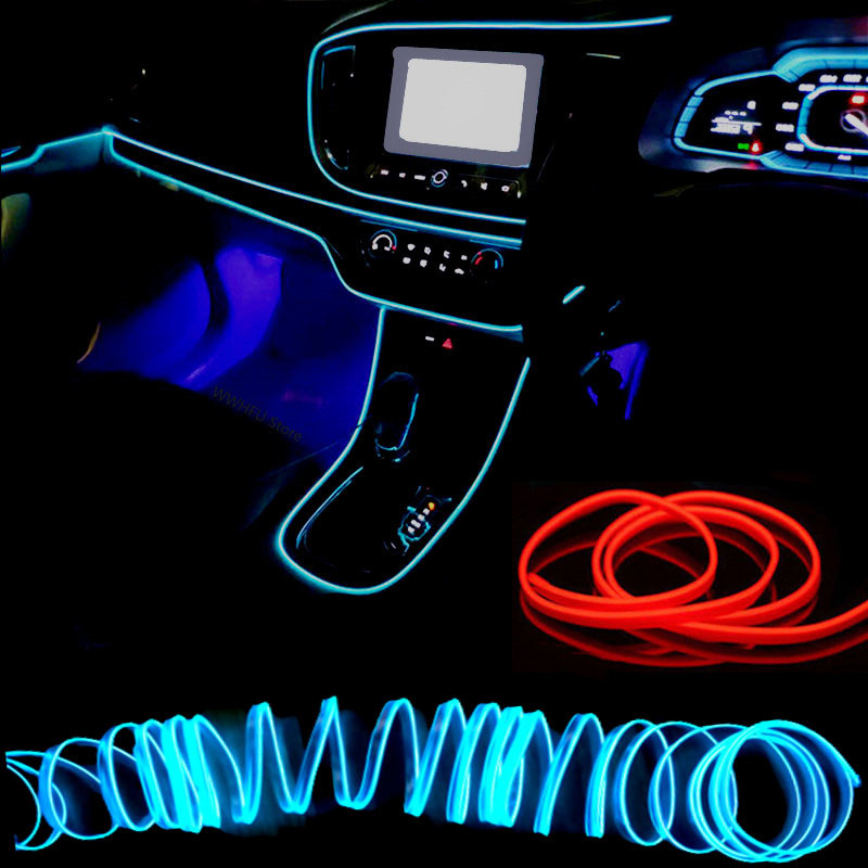 1/3/5m 자동차 실내 분위기 조명 LED 스트립 5 - Led El Wire 리뷰 및 가격