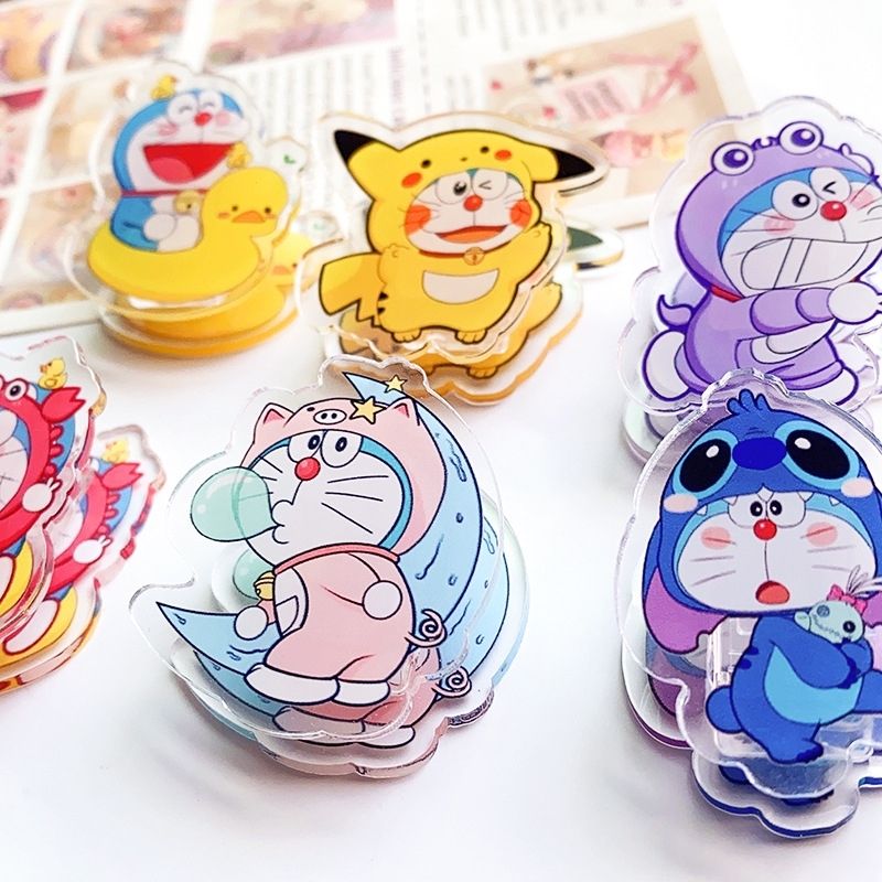 6 Pcs 도라에몽 크로스 드레싱 아크릴 양면 테스트  - Cosplay Prop Book 리뷰 및 가격