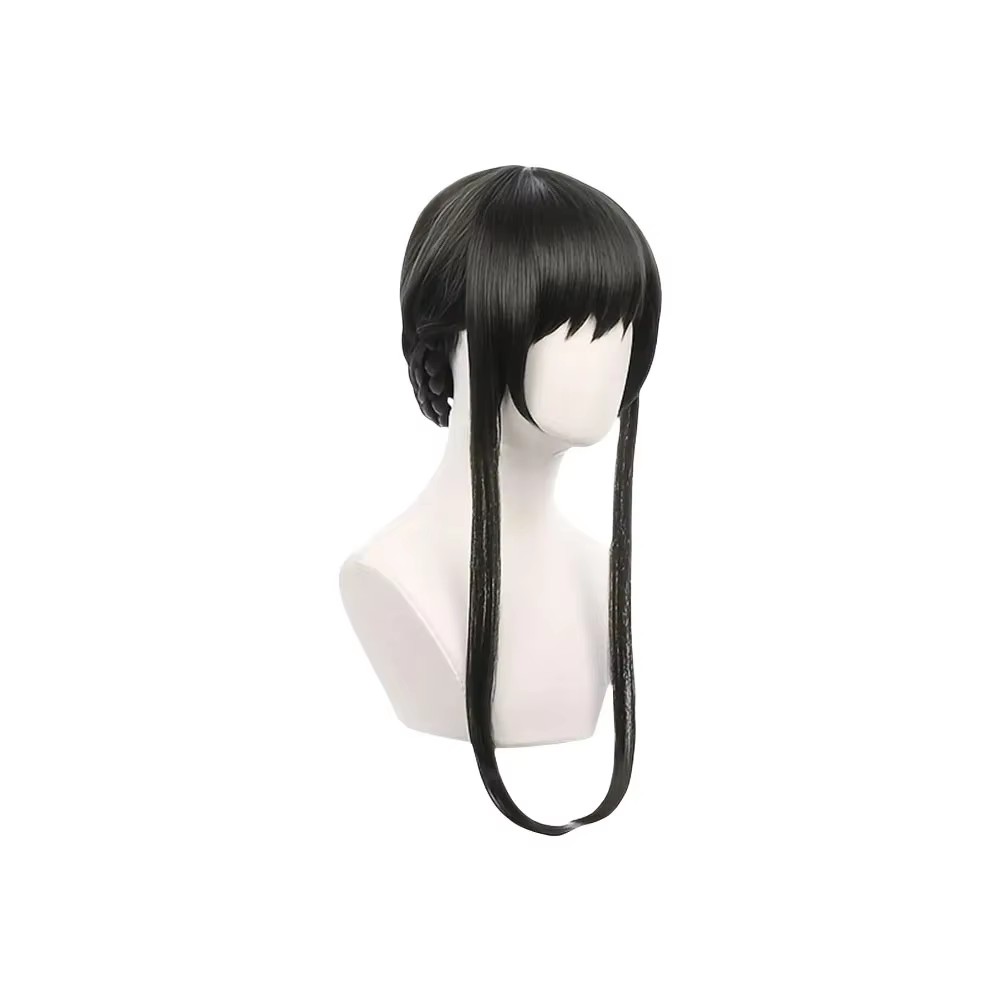Yor Briar 코스프레 가발 애니메이션 긴 검은 U - Briar Cosplay Prop 리뷰 및 가격