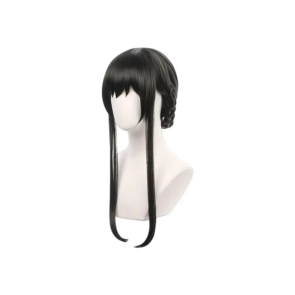 Yor Briar 코스프레 가발 애니메이션 긴 검은 U - Briar Cosplay Prop 리뷰 및 가격