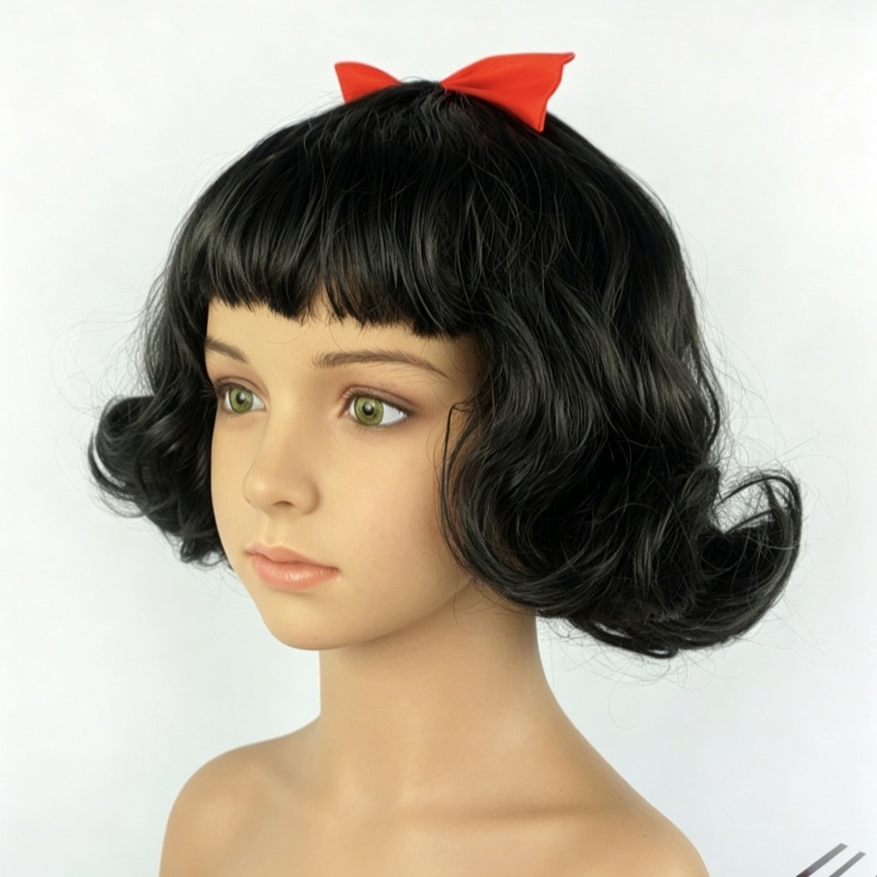 사랑스러운 소녀들 백설공주 헤어 가발 소녀 드레스업 가 - Cosplay Prop Bow 리뷰 및 가격