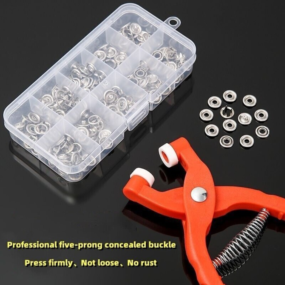 압착 펜치 눈 스내퍼 크로 셰 뜨개질 도구 설치 도구  - Snap Fastener Set 리뷰 및 가격