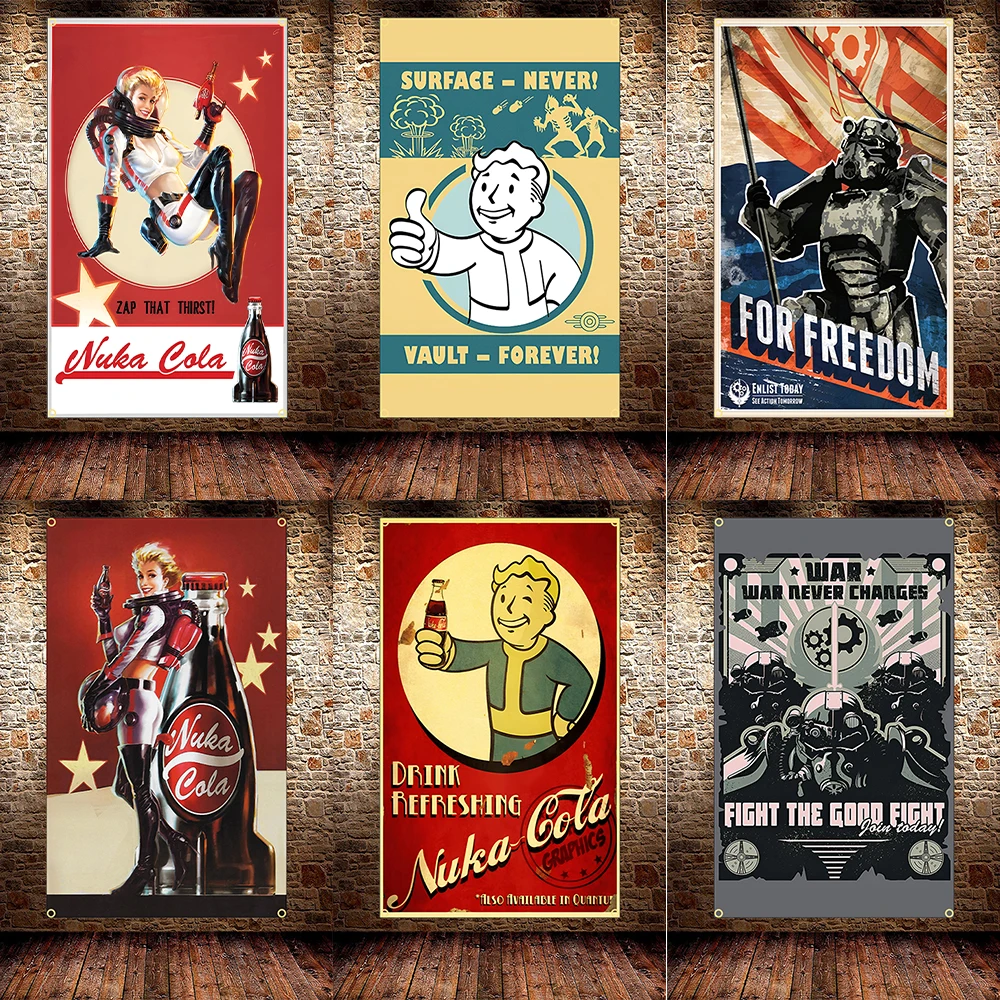 FLAGDOM 90X150CM 3X5Ft 게임 포스터  - Fallout Cosplay Prop 리뷰 및 가격