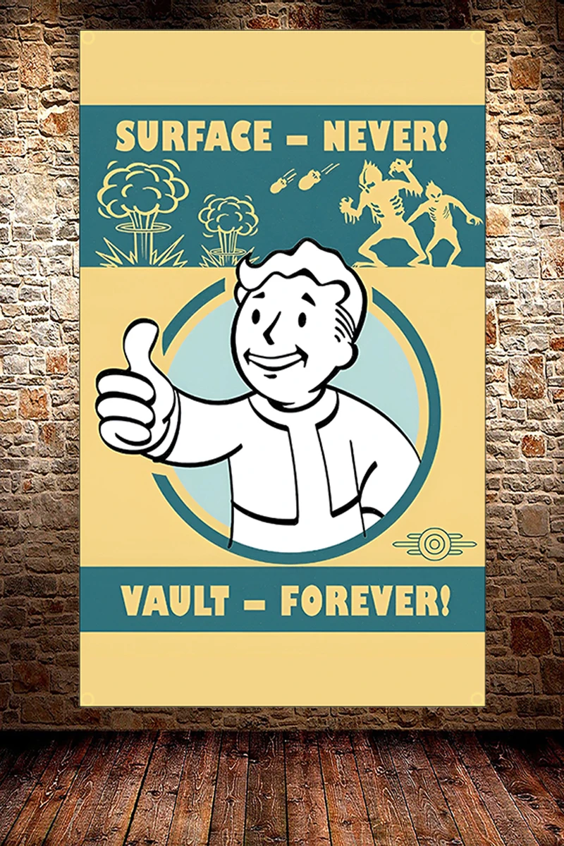 FLAGDOM 90X150CM 3X5Ft 게임 포스터  - Fallout Cosplay Prop 리뷰 및 가격