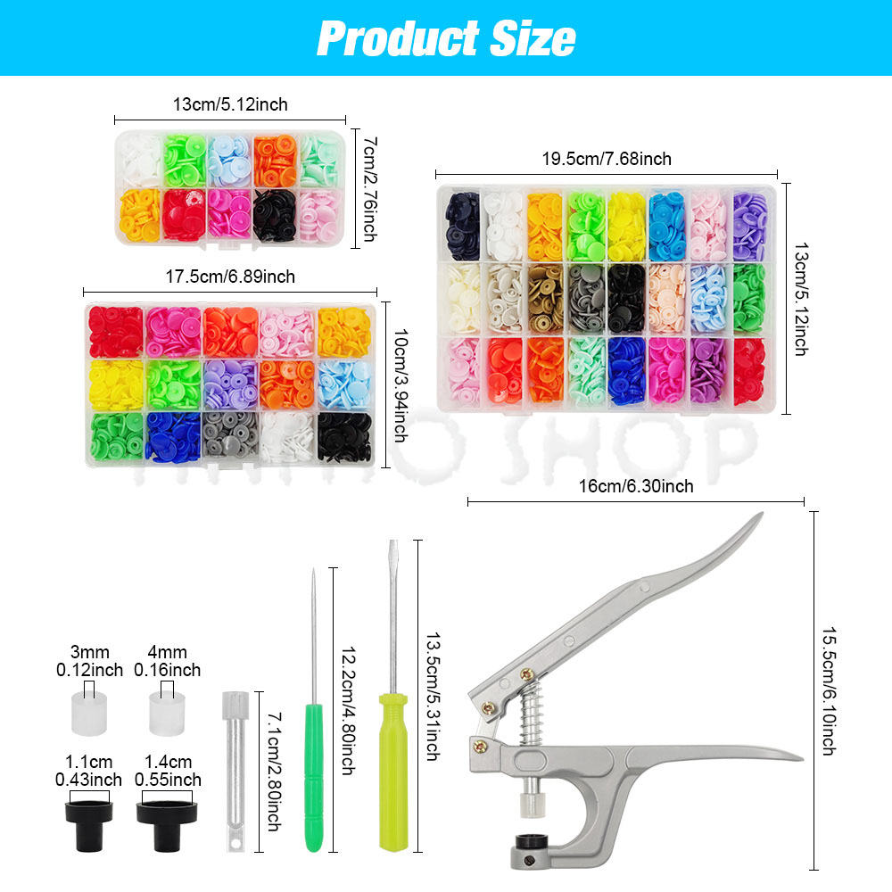 플라스틱 스냅 패스너 플라이어 키트 T5 레진 버튼 프 - Snap Fastener Set 리뷰 및 가격