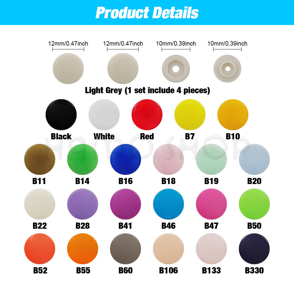 플라스틱 스냅 패스너 플라이어 키트 T5 레진 버튼 프 - Snap Fastener Set 리뷰 및 가격