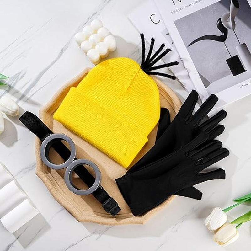 미니언즈 코스튬 액세서리 세트 노란색 니트 비니 모자  - Cosplay Prop Kit 리뷰 및 가격
