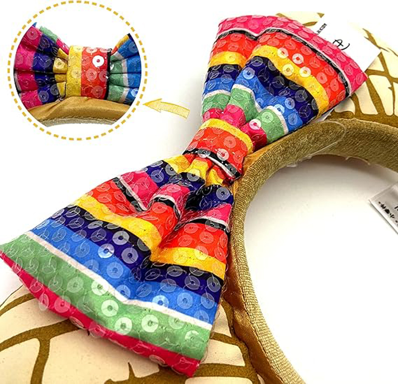 마우스 귀 머리띠 반짝이는 리본 머리띠 글리터 공주 파 - Cosplay Prop Bow 리뷰 및 가격