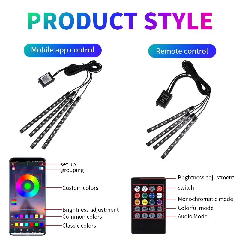 RGB 백라이트 원격 App 음악 제어 자동 장식 램프 - Led El Wire 리뷰 및 가격