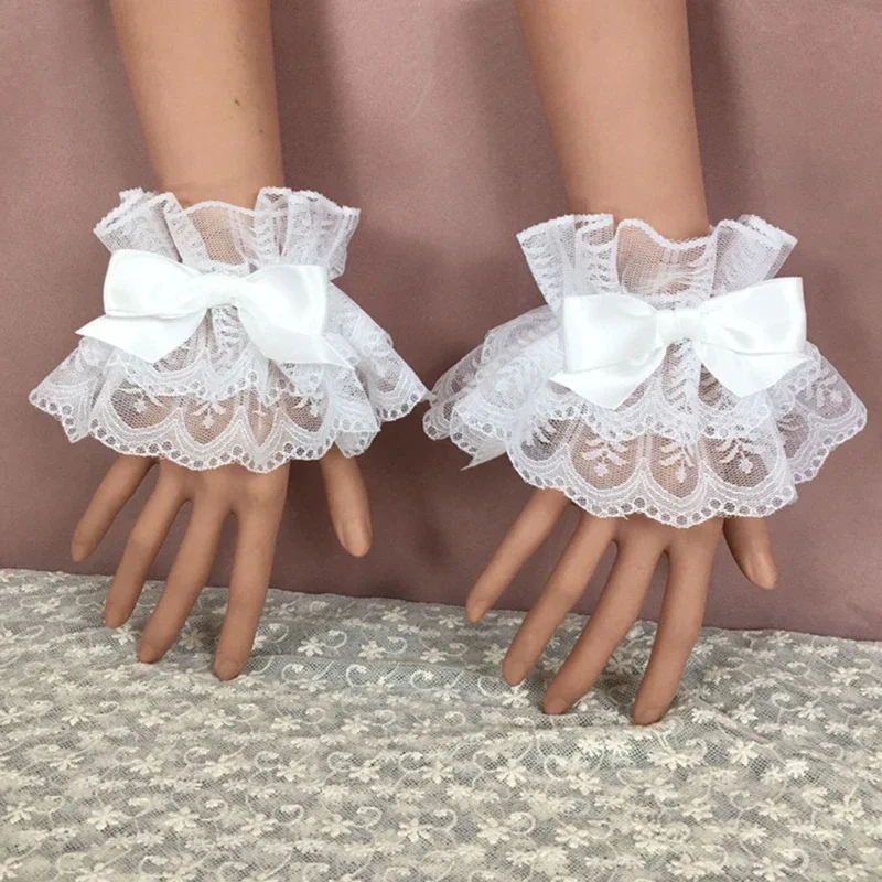 일본 여성 소녀 로리타 멀티컬러 리본 장갑 가짜 소매  - Cosplay Prop Bow 리뷰 및 가격
