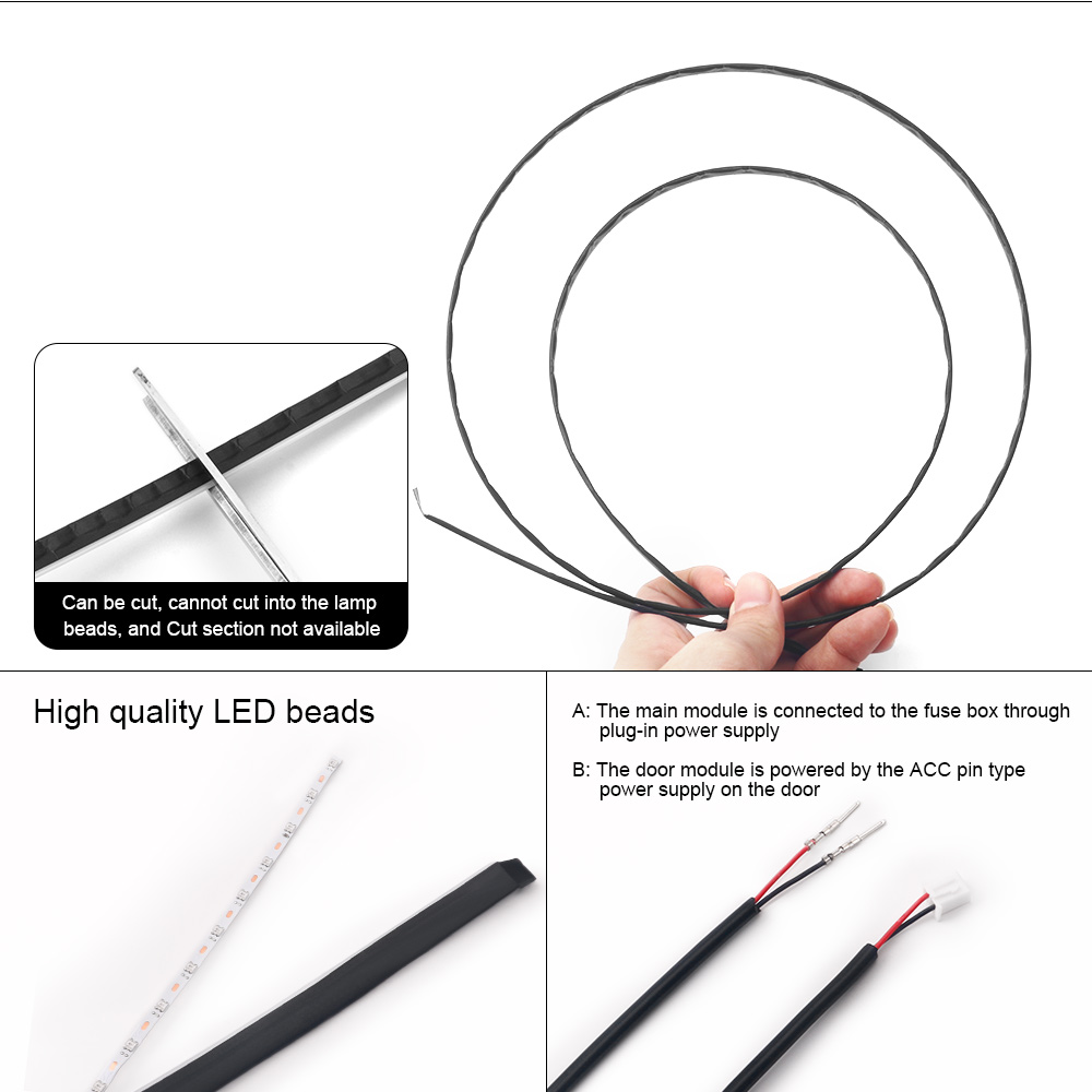 듀얼존 LED 심포니 유니버셜 앰비언트 라이트 자동차  - Led El Wire 리뷰 및 가격