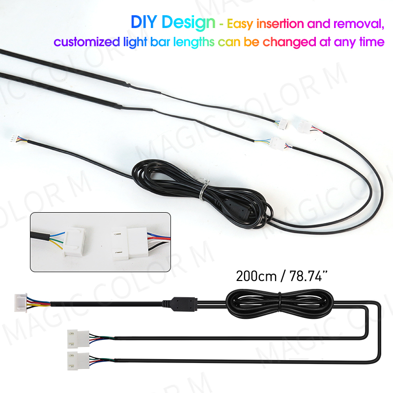 Vegting 140/55 인치 자동차 주변 조명, 2 - Led El Wire 리뷰 및 가격