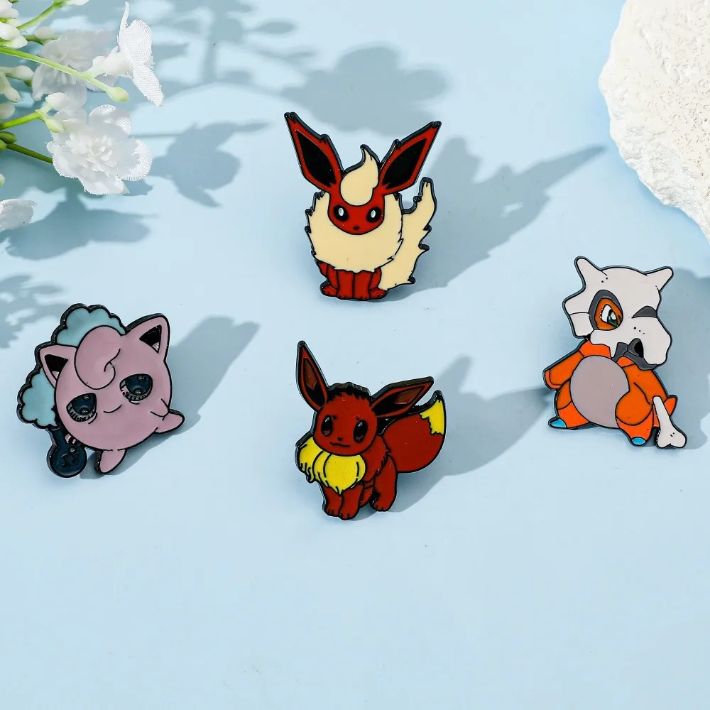 4 Pcs 캐릭터 만화 브로치 Flareon Jiggl - Cosplay Prop Bag 리뷰 및 가격