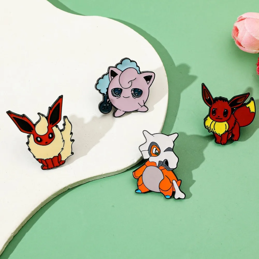 4 Pcs 캐릭터 만화 브로치 Flareon Jiggl - Cosplay Prop Bag 리뷰 및 가격