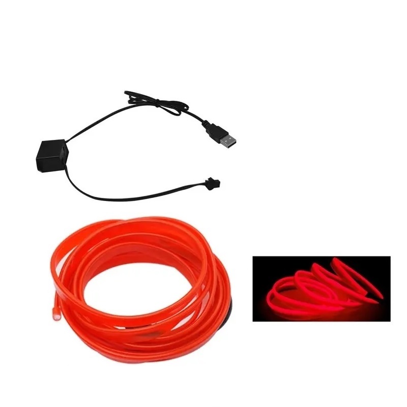 2M 자동차 실내 LED 장식 램프 EL 배선 네온 스 - Led El Wire 리뷰 및 가격