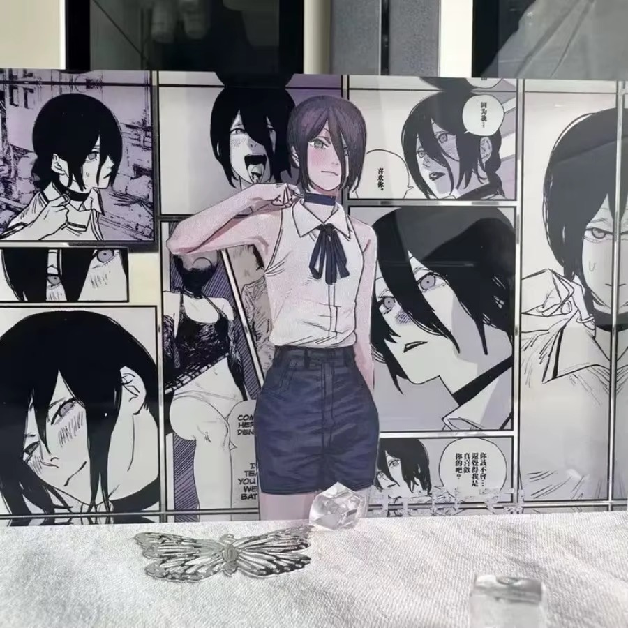 애니메이션 피규어 덴지와 레제 아크릴 스탠드 카드 모델 - Anime Cosplay Prop 리뷰 및 가격