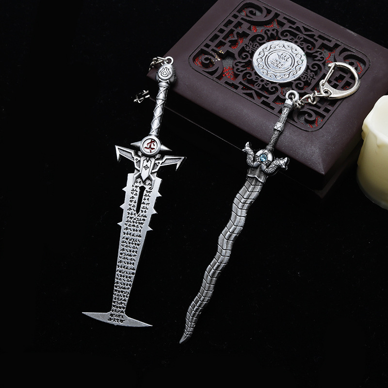 게임 운명 영원한 도가니 블레이드 키 체인 슬레이어 칼 - Keyblade Cosplay Prop 리뷰 및 가격